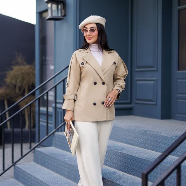 کت پاییزه شیک تندیس