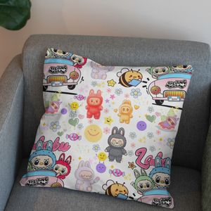 قیمت پارچه مخمل روبالشی پارچه باما طرح لبوبو کد 5014686