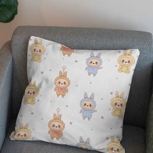 خرید انلاین پارچه مخمل روبالشی پارچه باما طرح لبوبو کد 5014689