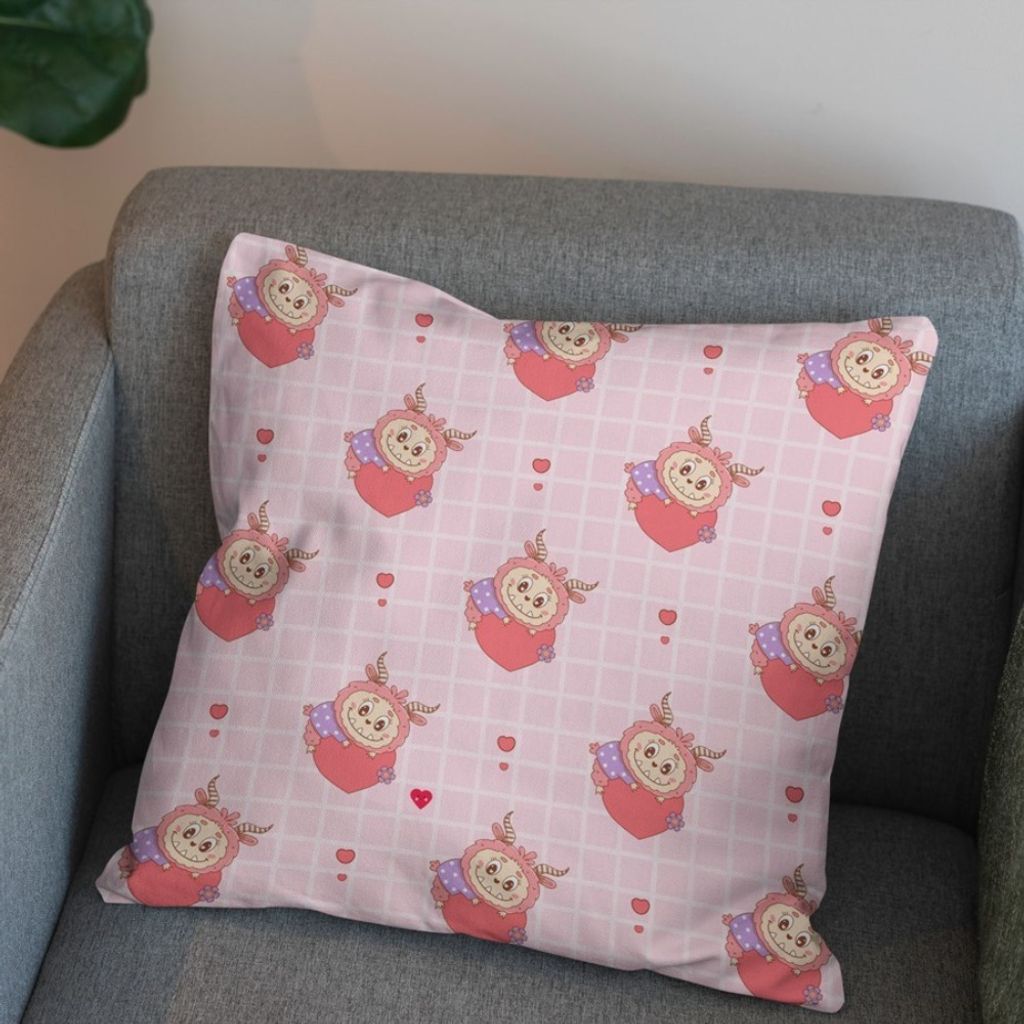 فروش اینترنتی پارچه مخمل روبالشی پارچه باما طرح لبوبو کد 5014692