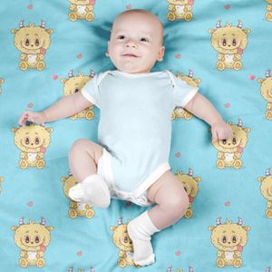 خرید آنلاین پارچه مخمل روبالشی پارچه باما طرح لبوبو کد 5014693