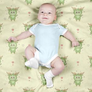 خرید انلاین پارچه مخمل روبالشی پارچه باما طرح لبوبو کد 5014694