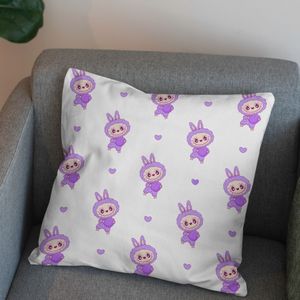 فروش اینترنتی پارچه مخمل روبالشی پارچه باما طرح لبوبو کد 5014695