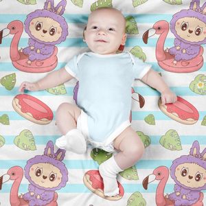 خرید آنلاین پارچه مخمل روبالشی پارچه باما طرح لبوبو کد 5014697