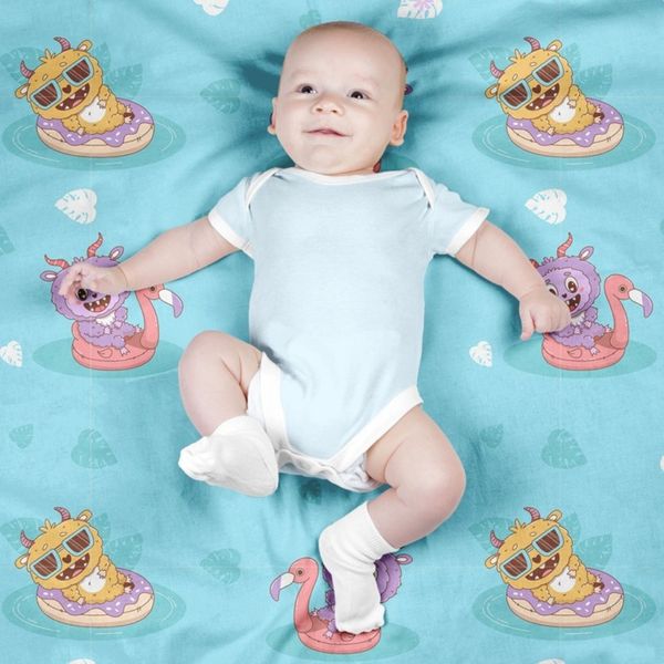 پارچه مخمل روبالشی پارچه باما طرح لبوبو کد 5014700