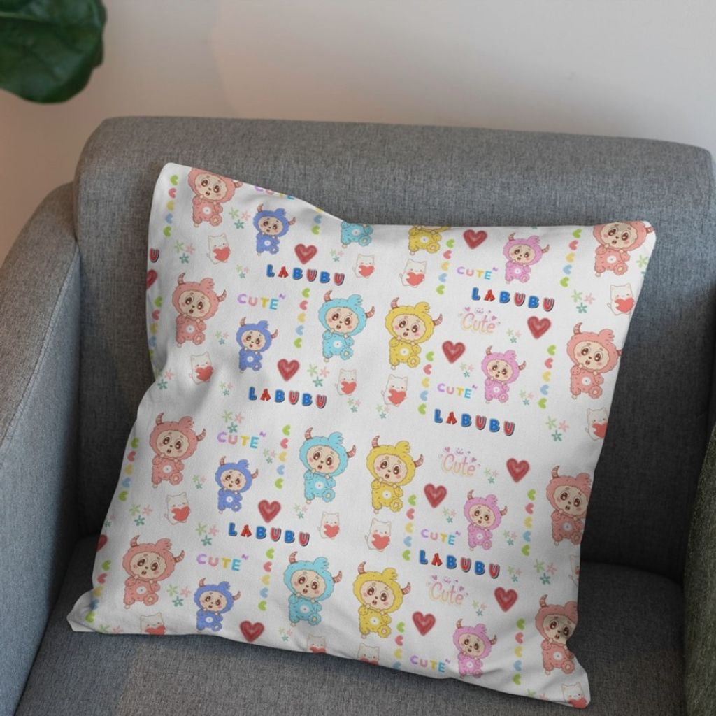 مشخصات پارچه مخمل روبالشی پارچه باما طرح لبوبو کد 5014702