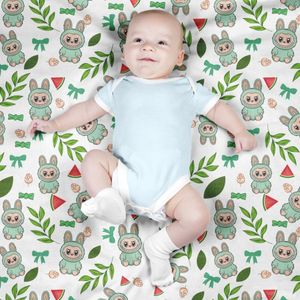 قیمت ارزان پارچه مخمل روبالشی پارچه باما طرح لبوبو کد 5014703