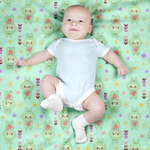 خرید آنلاین پارچه مخمل روبالشی پارچه باما طرح لبوبو کد 5014704