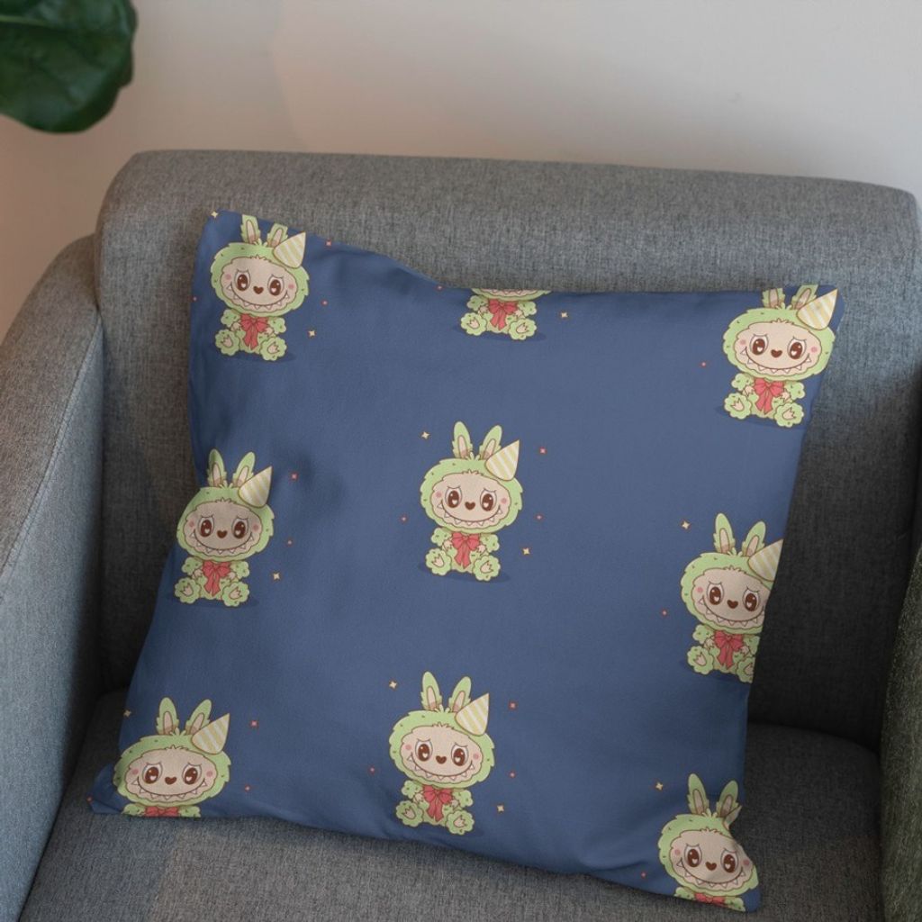 خرید انلاین پارچه مخمل روبالشی پارچه باما طرح لبوبو کد 5014710