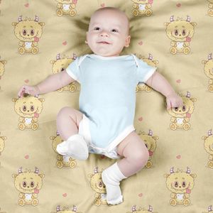 قیمت ارزان پارچه مخمل روبالشی پارچه باما طرح لبوبو کد 5014711