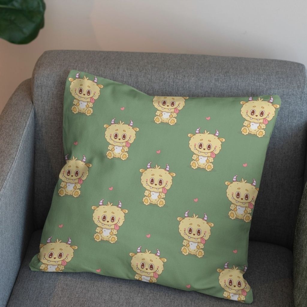 مشخصات پارچه مخمل روبالشی پارچه باما طرح لبوبو کد 5014713