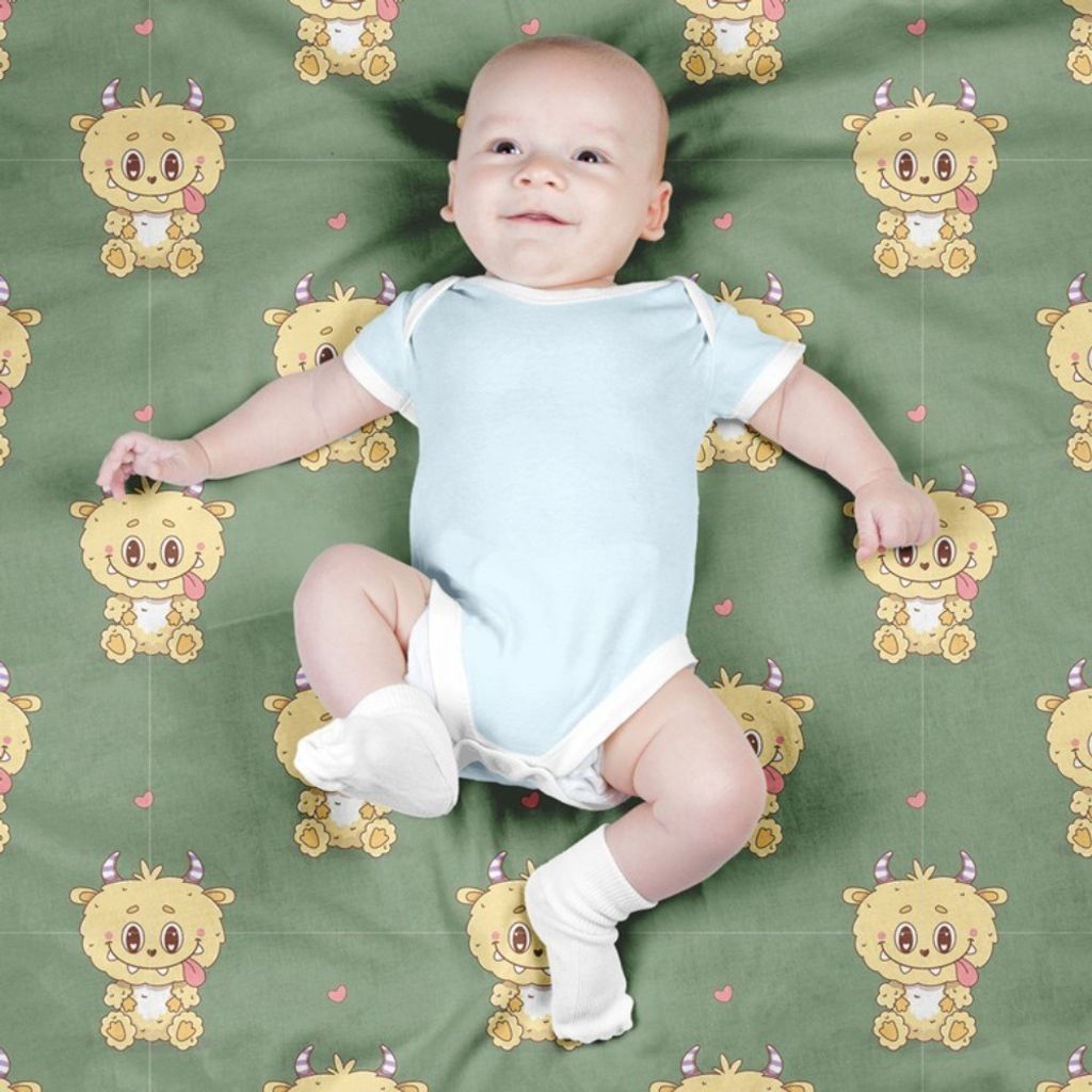 مشخصات پارچه مخمل روبالشی پارچه باما طرح لبوبو کد 5014713