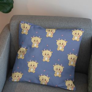 قیمت پارچه مخمل روبالشی پارچه باما طرح لبوبو کد 5014714