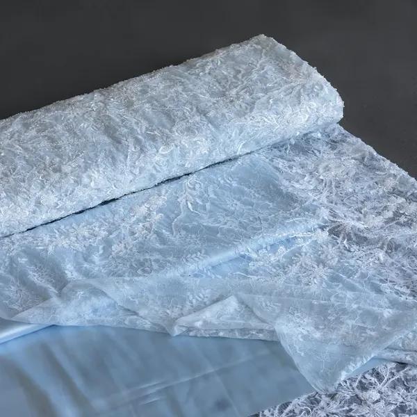 پارچه دانتل فرانسوی جواهر دوزی