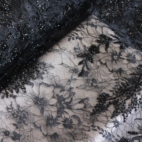 پارچه دانتل فرانسوی جواهر دوزی