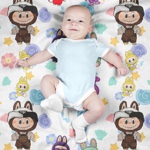 خرید آنلاین پارچه مخمل روبالشی پارچه باما طرح لبوبو کد 5014715