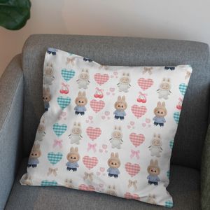 خرید انلاین پارچه مخمل روبالشی پارچه باما طرح لبوبو کد 5014716