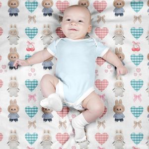 فروش اینترنتی پارچه مخمل روبالشی پارچه باما طرح لبوبو کد 5014716