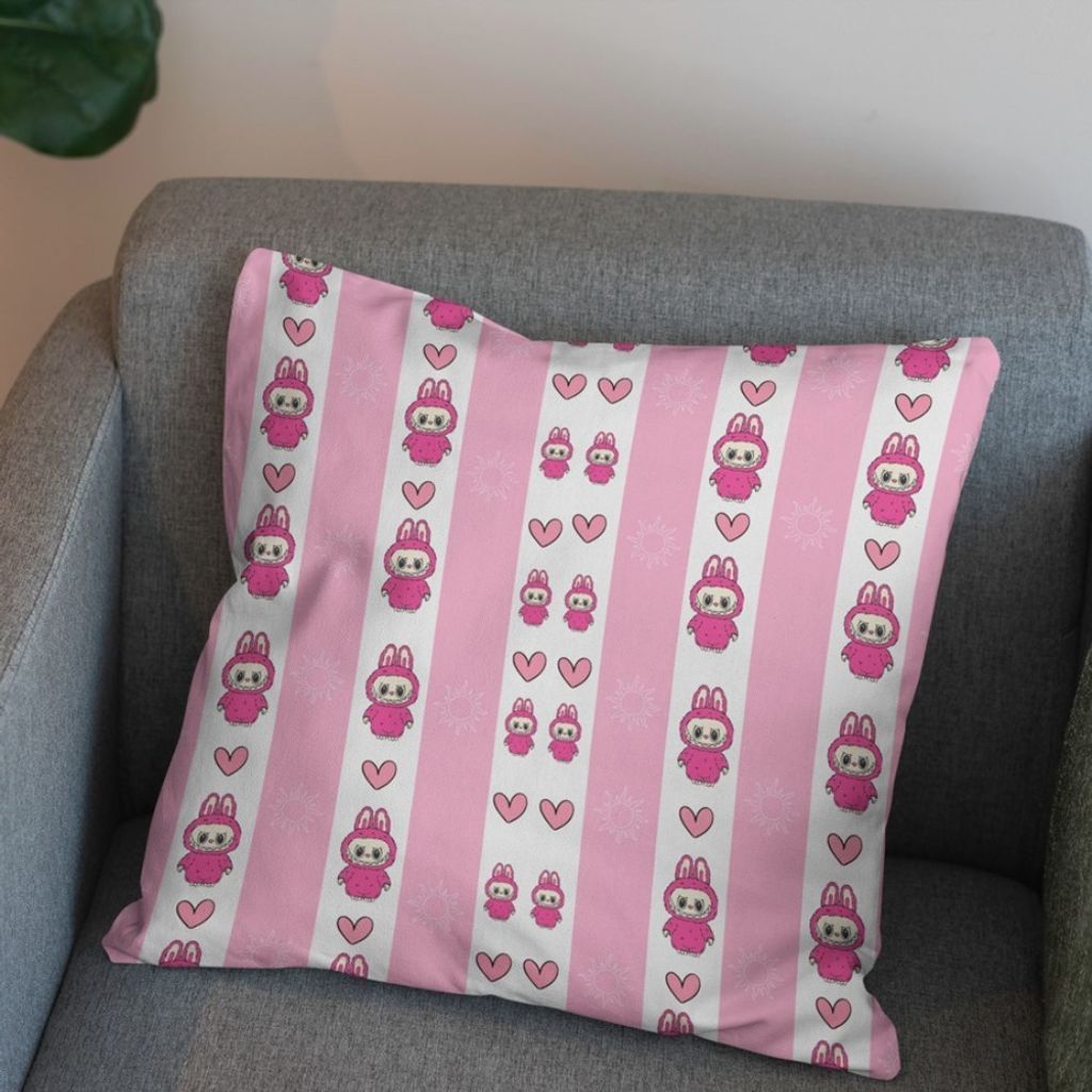 فروش اینترنتی پارچه مخمل روبالشی پارچه باما طرح لبوبو کد 5014717