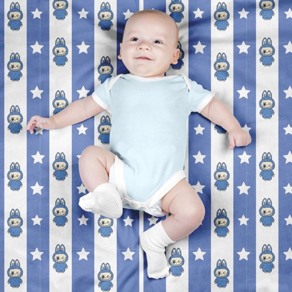 خرید انلاین پارچه مخمل روبالشی پارچه باما طرح لبوبو کد 5014718