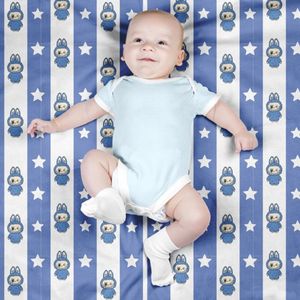 خرید انلاین پارچه مخمل روبالشی پارچه باما طرح لبوبو کد 5014718