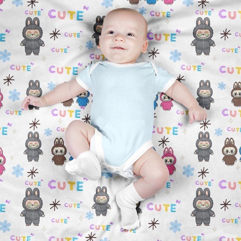 مشخصات پارچه مخمل روبالشی پارچه باما طرح لبوبو کد 5014720