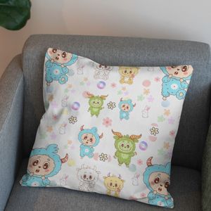 خرید آنلاین پارچه مخمل روبالشی پارچه باما طرح لبوبو کد 5014721