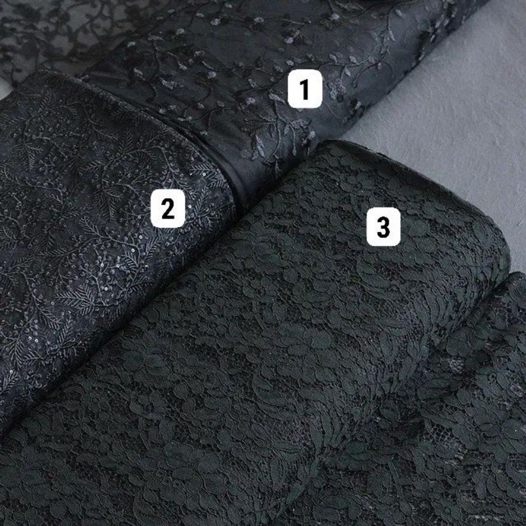 قیمت ارزان پارچه تور دانتل مشکی