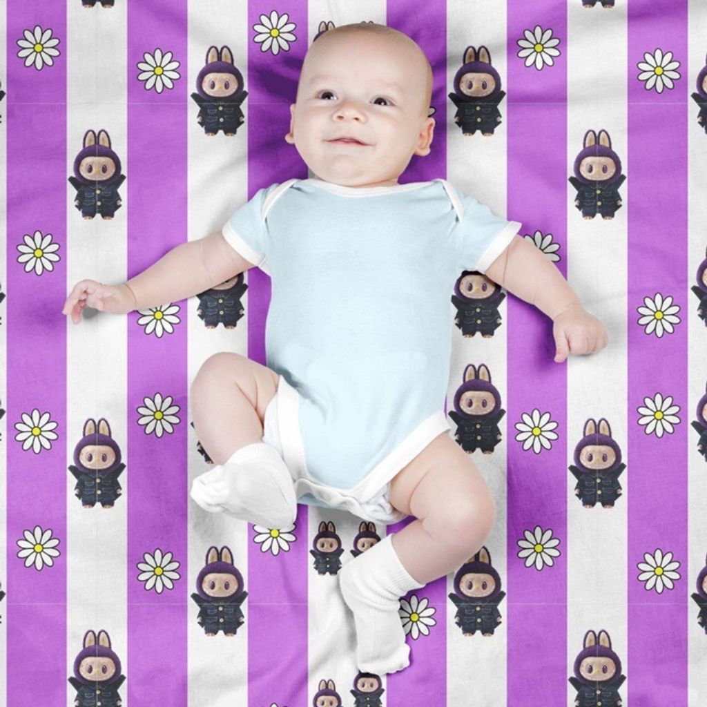 مشخصات پارچه مخمل روبالشی پارچه باما طرح لبوبو کد 5014722