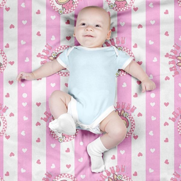 پارچه مخمل روبالشی پارچه باما طرح لبوبو کد 5014724