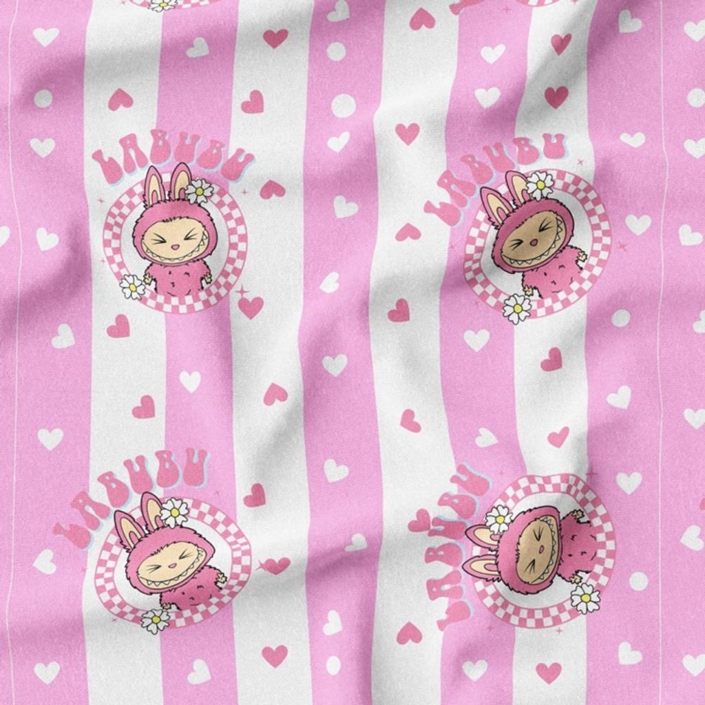 مشخصات پارچه مخمل روبالشی پارچه باما طرح لبوبو کد 5014724