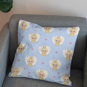 قیمت پارچه مخمل روبالشی پارچه باما طرح لبوبو کد 5014725