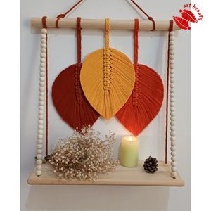 شلف مهره دار مکرومه طرح آهو