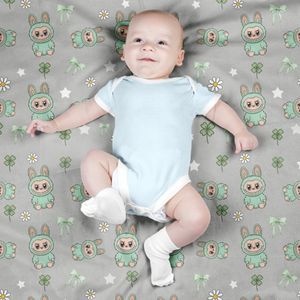 خرید اینترنتی پارچه مخمل روبالشی پارچه باما طرح لبوبو کد 5014731