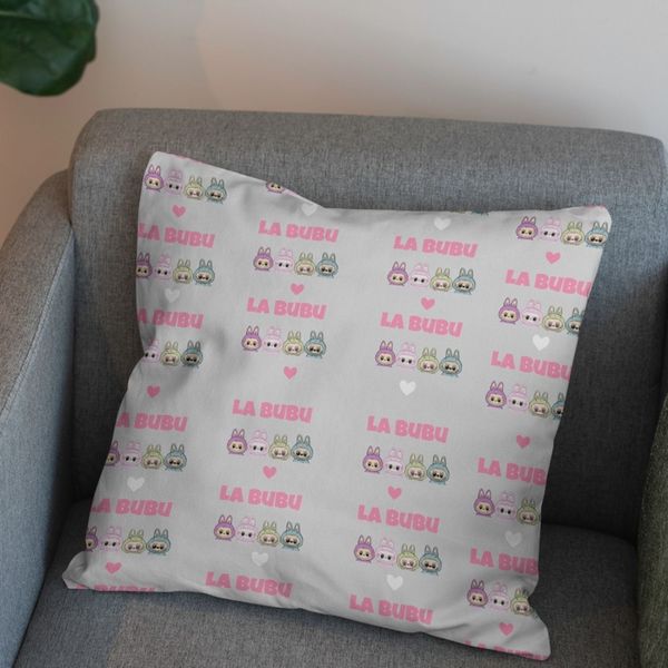 پارچه مخمل روبالشی پارچه باما طرح لبوبو کد 5014732