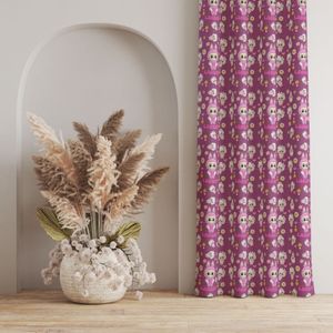 قیمت ارزان پارچه مخمل روبالشی پارچه باما طرح لبوبو کد 5014733