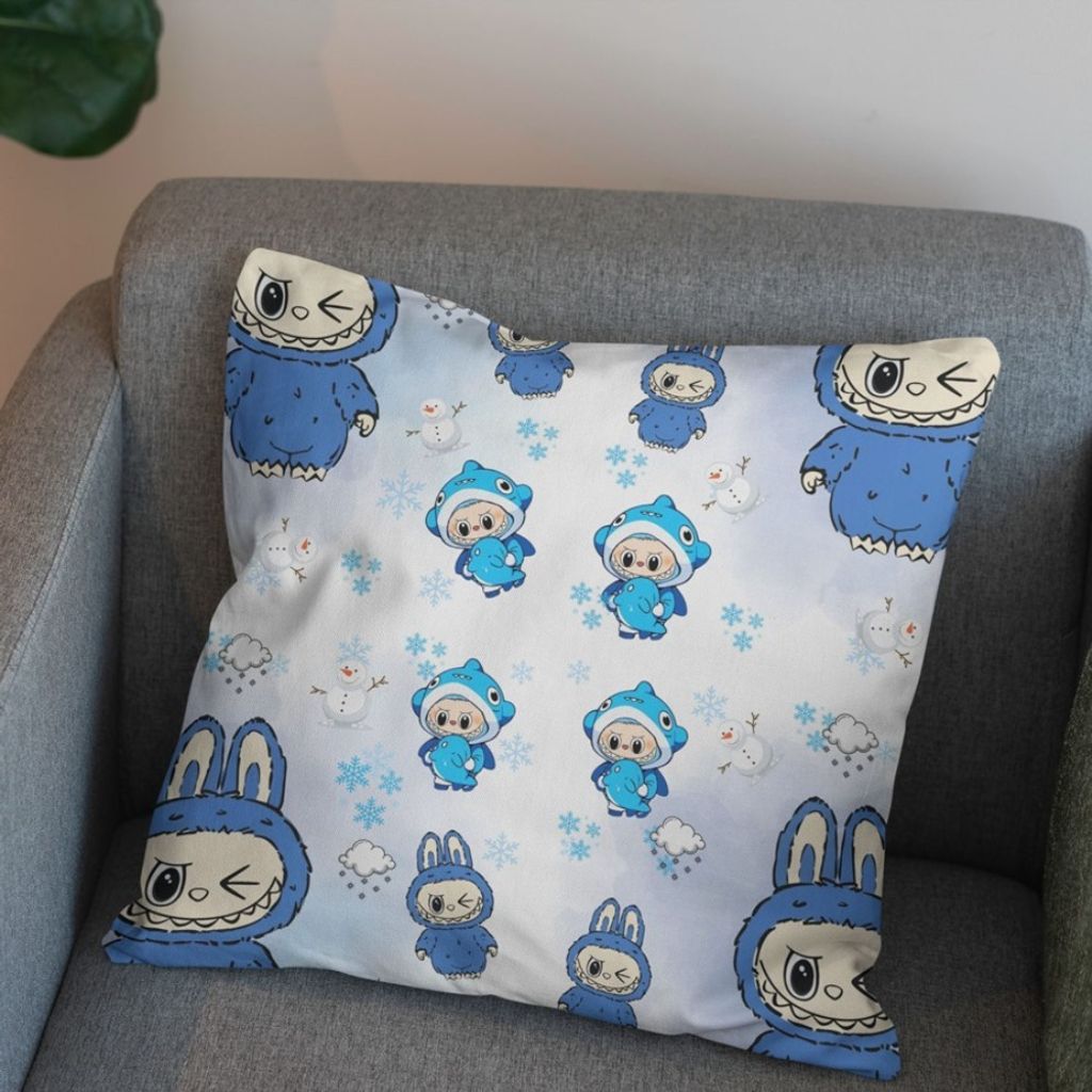 فروش اینترنتی پارچه مخمل روبالشی پارچه باما طرح لبوبو کد 5014734