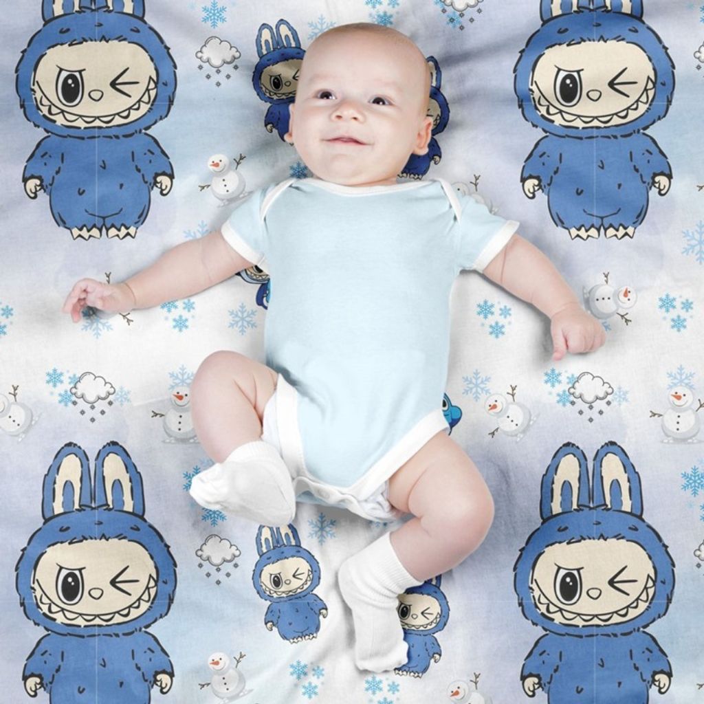 مشخصات پارچه مخمل روبالشی پارچه باما طرح لبوبو کد 5014734