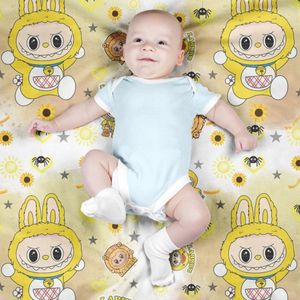 فروش اینترنتی پارچه مخمل روبالشی پارچه باما طرح لبوبو کد 5014735