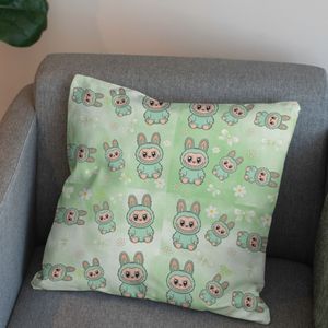 خرید آنلاین پارچه مخمل روبالشی پارچه باما طرح لبوبو کد 5014736