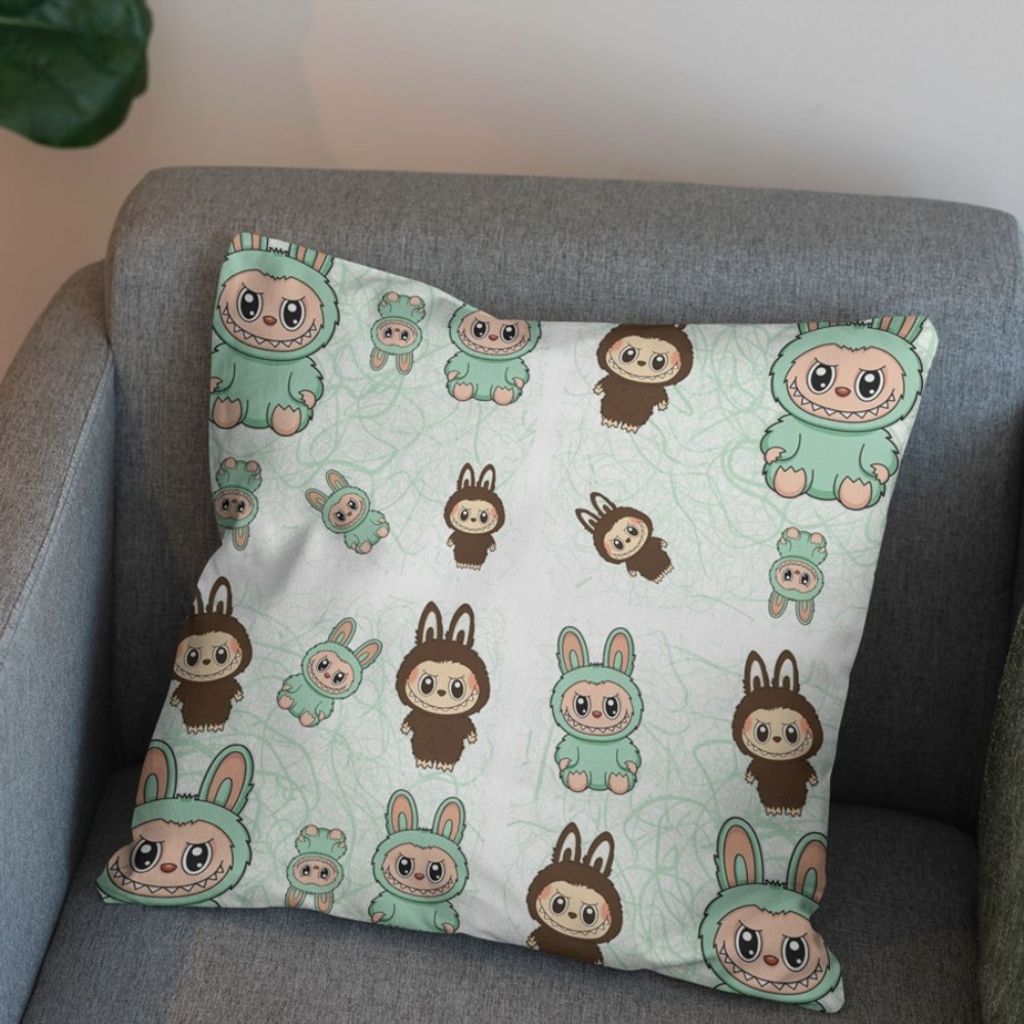 مشخصات پارچه مخمل روبالشی پارچه باما طرح لبوبو کد 5014738