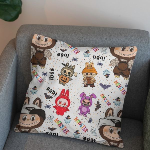 پارچه مخمل روبالشی پارچه باما طرح لبوبو کد 5014741