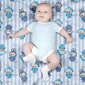 خرید انلاین پارچه مخمل روبالشی پارچه باما طرح لبوبو کد 5014743