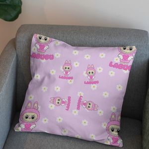 خرید آنلاین پارچه مخمل روبالشی پارچه باما طرح لبوبو کد 5014745