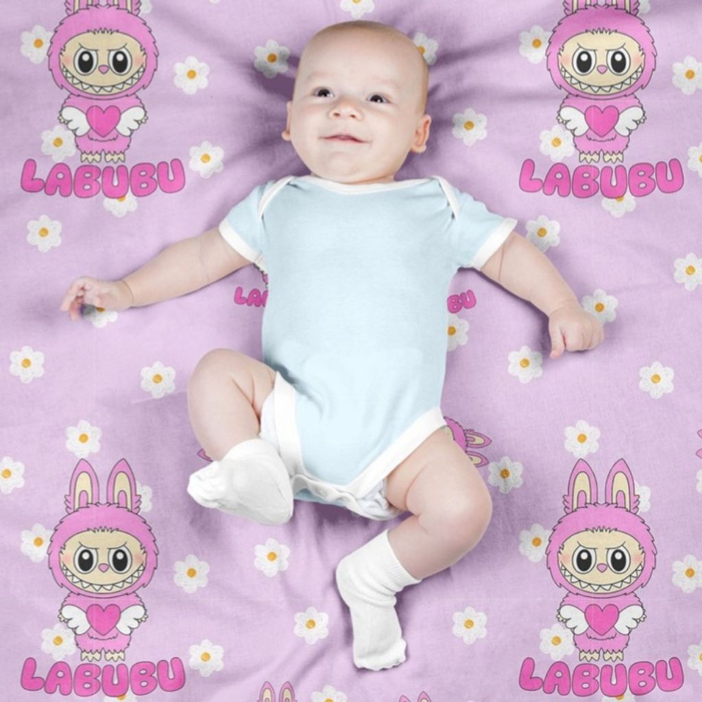 مشخصات پارچه مخمل روبالشی پارچه باما طرح لبوبو کد 5014745