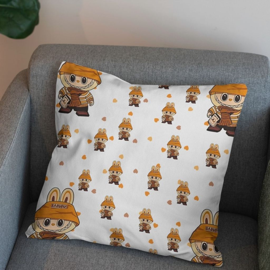 خرید انلاین پارچه مخمل روبالشی پارچه باما طرح لبوبو کد 5014746