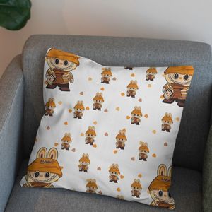 خرید انلاین پارچه مخمل روبالشی پارچه باما طرح لبوبو کد 5014746