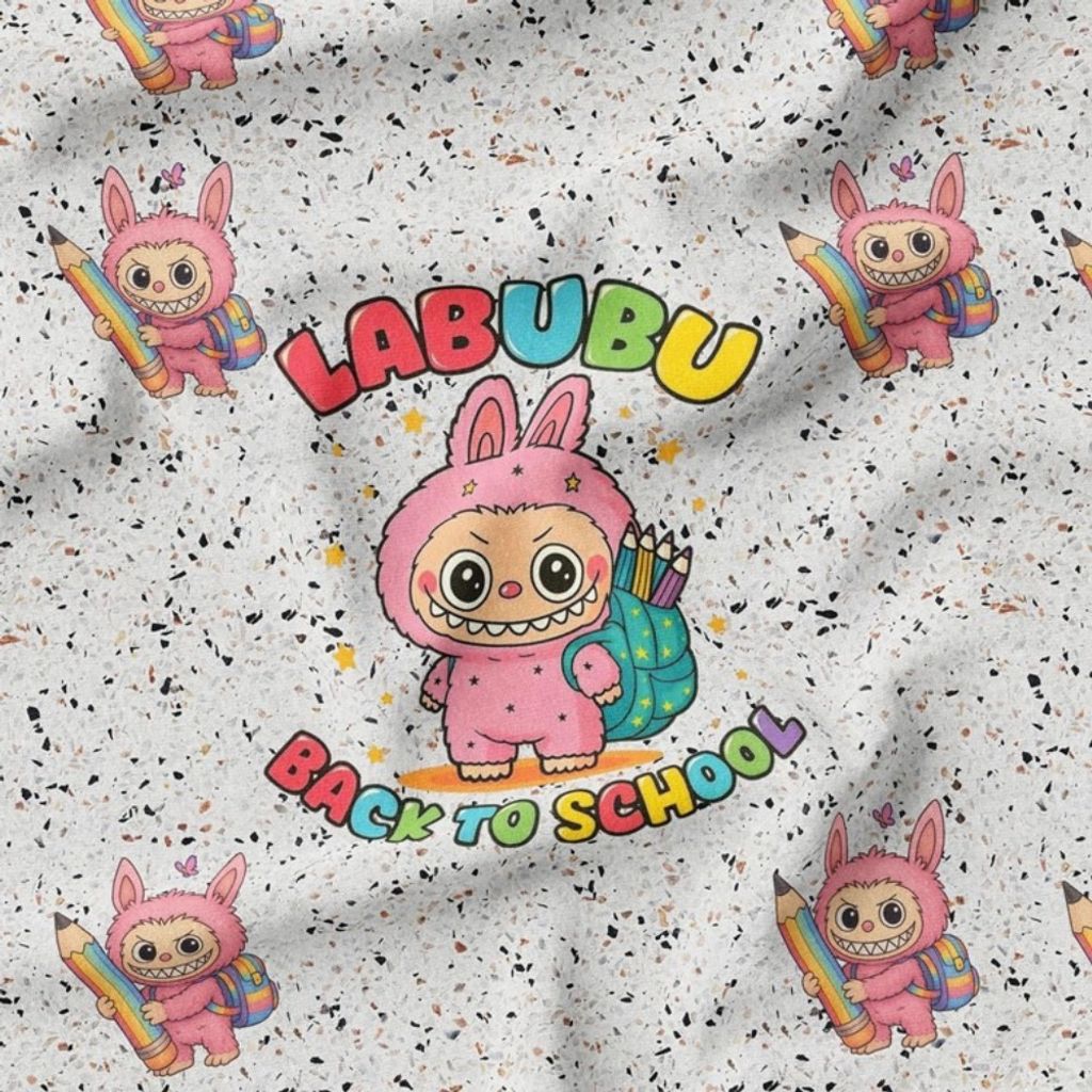 فروش اینترنتی پارچه مخمل روبالشی پارچه باما طرح لبوبو کد 5014747