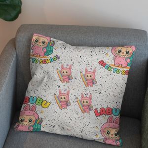 خرید آنلاین پارچه مخمل روبالشی پارچه باما طرح لبوبو کد 5014747