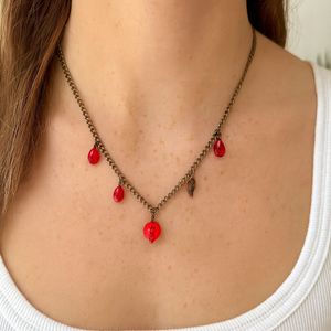 گردنبند رولباسی انار یلدایی